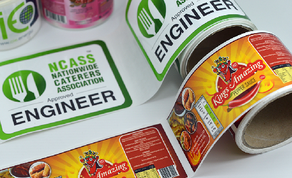 Printed adhesive sticker